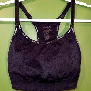 ❤️ Black Bebe Sports Bra